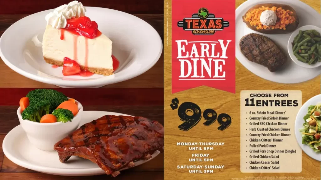 Texas Roadhouse Early Dine In Menu